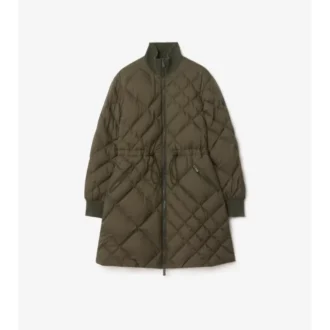 Abrigo acolchado Danesbury de nailon con costura en forma de cuadros