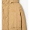 Abrigo acolchado de nailon con capucha Abrigo acolchado de nailon con capucha