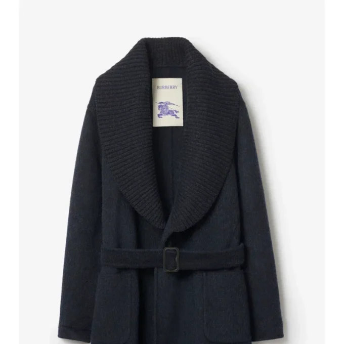 Abrigo de mezcla de lana y mohair Abrigo de mezcla de lana y mohair