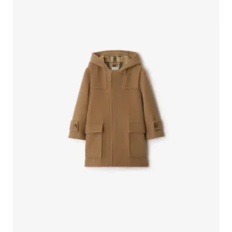 Abrigo duffle de lana