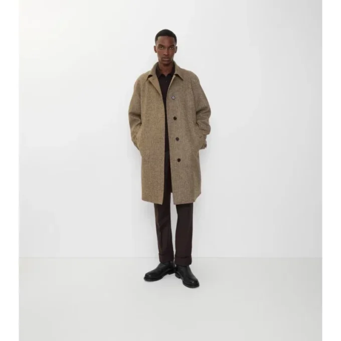 Abrigo largo de lana con diseño en espiga «Dual Burberry Car Coat» Abrigo largo de lana con diseño en espiga «Dual Burberry Car Coat»