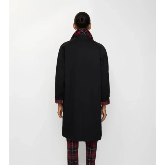 Abrigo tipo Car Coat de gabardina de largo medio Abrigo tipo Car Coat de gabardina de largo medio