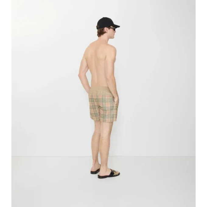 Bañador con estampado de cuadros degradado Bañador con estampado de cuadros degradado