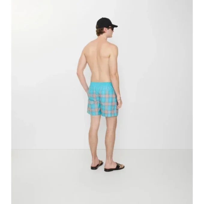 Bañador con estampado de cuadros degradado Bañador con estampado de cuadros degradado