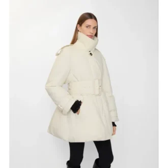 Berryhill Car Coat acolchado con cinturón