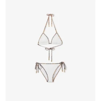 Bikini con ribetes a cuadros