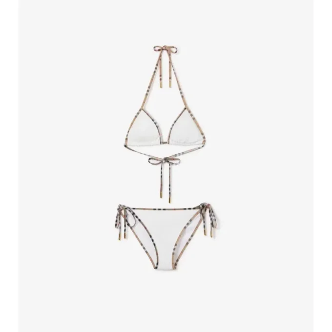 Bikini con ribetes a cuadros Bikini con ribetes a cuadros