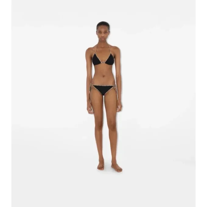 Bikini con ribetes a cuadros Bikini con ribetes a cuadros