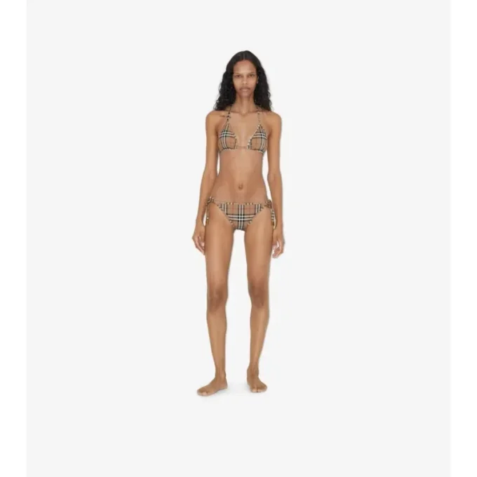 Bikini triangular a cuadros Bikini triangular a cuadros