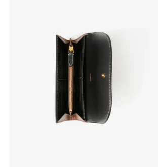 Billetera continental con estampado de cuadros