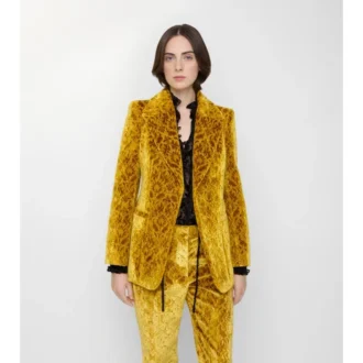 Blazer de terciopelo barroco
