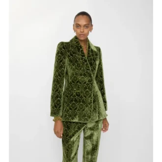 Blazer de terciopelo barroco