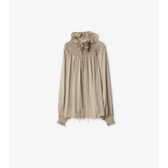 Blusa de seda geométrica