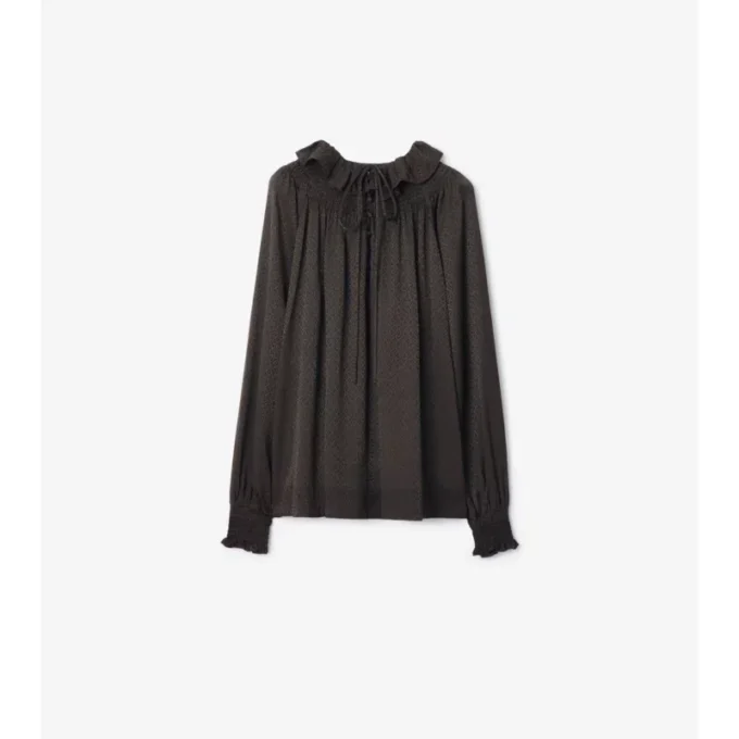 Blusa de seda geométrica Blusa de seda geométrica