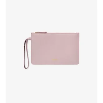 Bolsa de cuero con cremallera