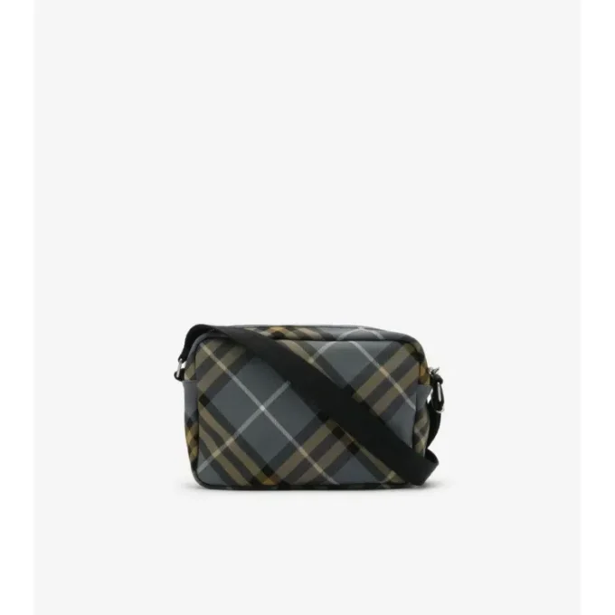 Bolso bandolera pequeño con estampado de cuadros Bolso bandolera pequeño con estampado de cuadros