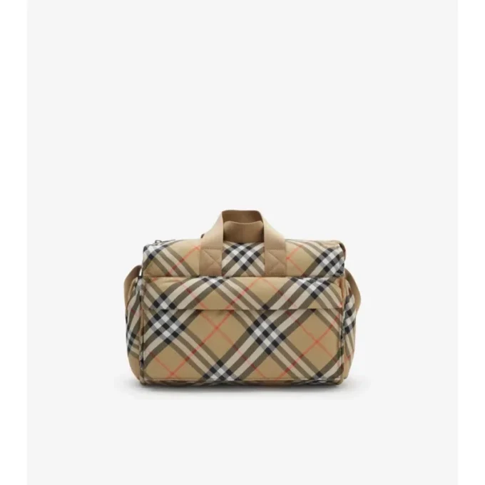 Bolso cambiador con estampado de cuadros Bolso cambiador con estampado de cuadros