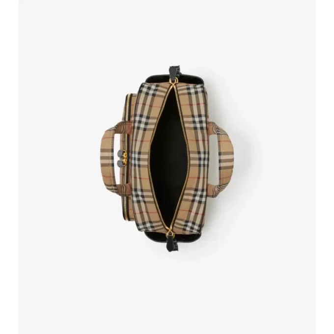 Bolso cambiador con estampado de cuadros Bolso cambiador con estampado de cuadros