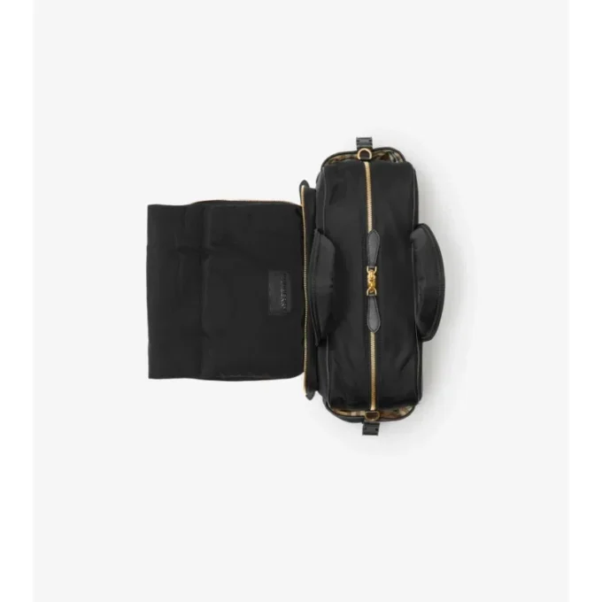 Bolso cambiador de bebé de nailon acolchado Bolso cambiador de bebé de nailon acolchado