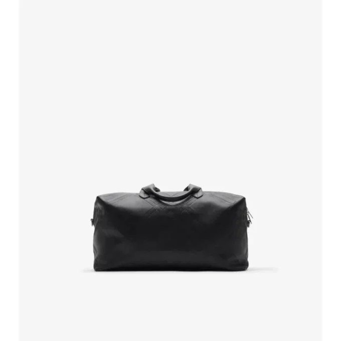 Bolso de viaje con estampado de cuadros en relieve Bolso de viaje con estampado de cuadros en relieve