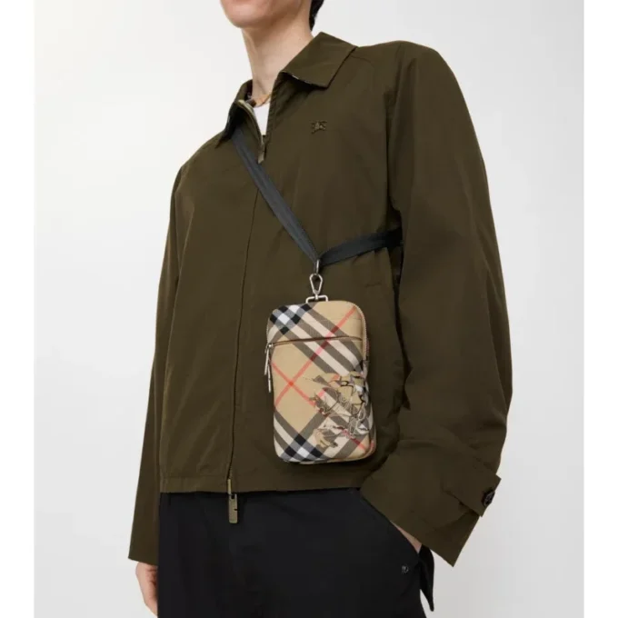 Bolso para teléfono con estampado de cuadros Bolso para teléfono con estampado de cuadros