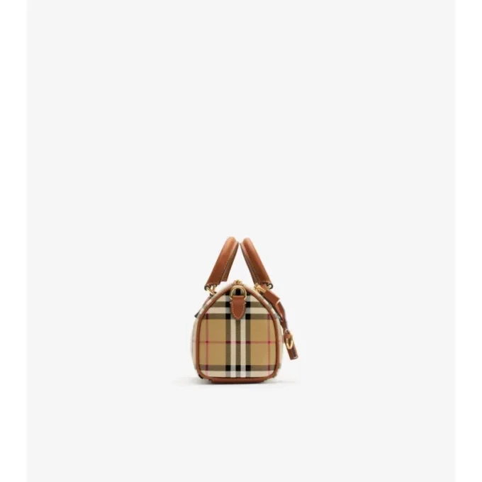 Bolso tipo boliche con estampado mini