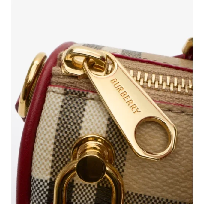 Bolso tipo boliche con estampado mini