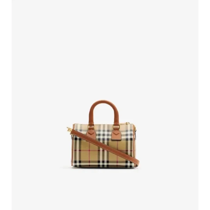 Bolso tipo boliche con estampado mini
