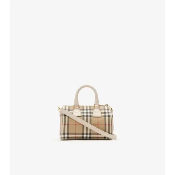Bolso tipo boliche con estampado mini