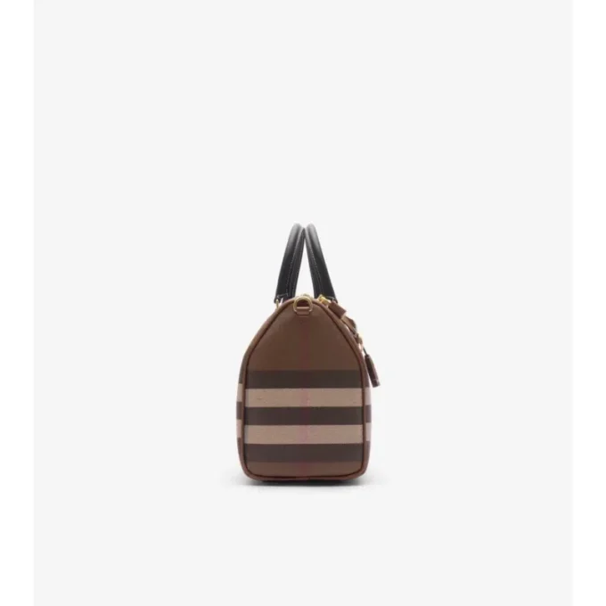 Bolso tipo boliche mediano a cuadros Bolso tipo boliche mediano a cuadros