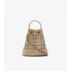 Bolso tipo cubo con estampado de cuadros pequeños Bolso tipo cubo con estampado de cuadros pequeños