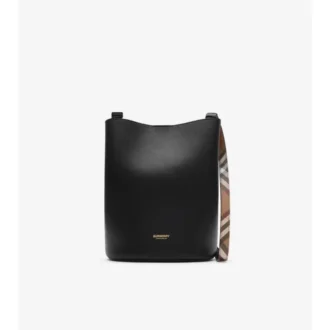 Bolso tipo cubo de piel