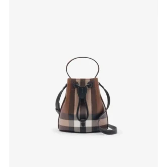 Bolso tipo cubo Mini Check Bolso tipo cubo Mini Check
