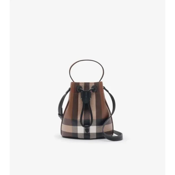 Bolso tipo cubo Mini Check Bolso tipo cubo Mini Check