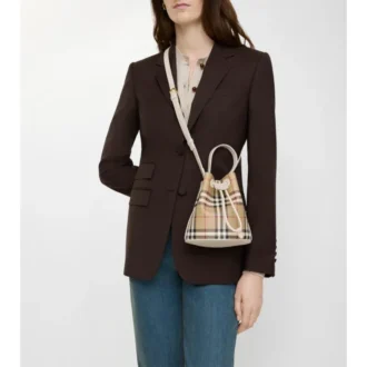 Bolso tipo cubo Mini Check