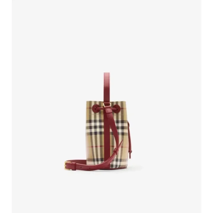 Bolso tipo cubo Mini Check Bolso tipo cubo Mini Check