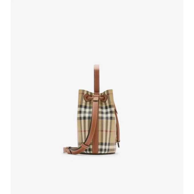 Bolso tipo cubo Mini Check Bolso tipo cubo Mini Check