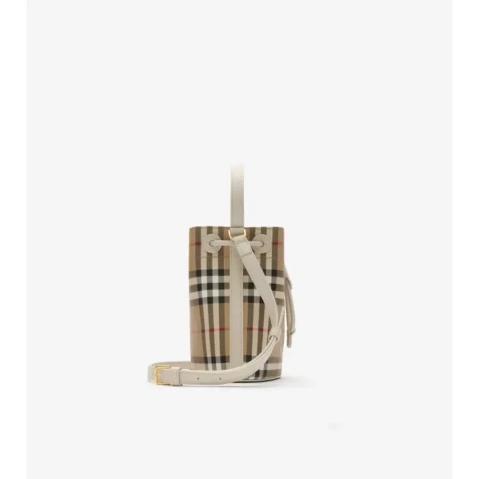 Bolso tipo cubo Mini Check Bolso tipo cubo Mini Check