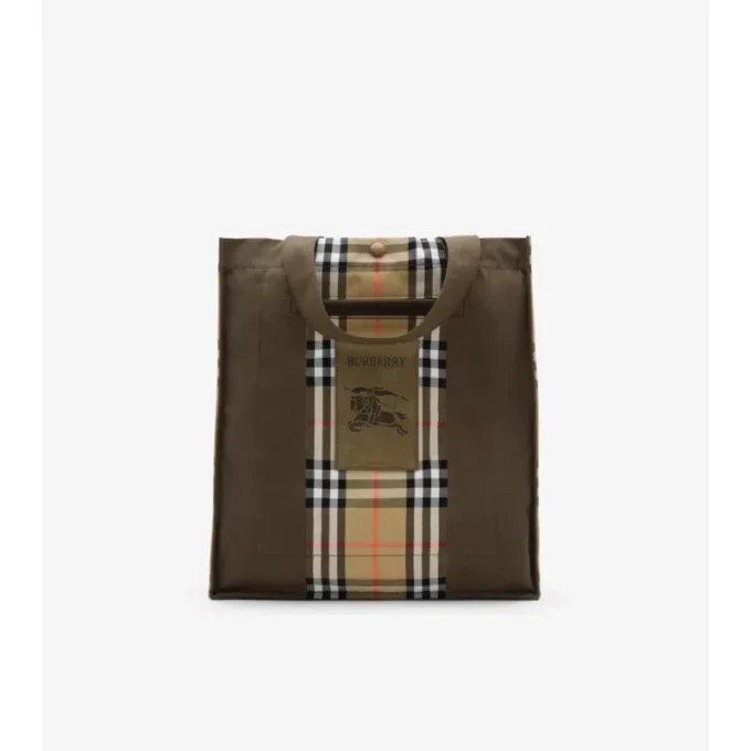 Bolso tote con estampado de cuadros Bolso tote con estampado de cuadros