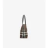 Bolso tote mediano con estampado de cuadros Bolso tote mediano con estampado de cuadros