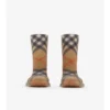 Botas altas de caucho con estampado de cuadros Botas altas de caucho con estampado de cuadros