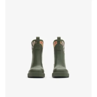 Botas bajas con tacón y estampado Marsh de caucho 