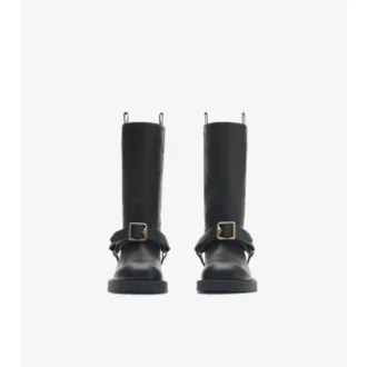Botas bajas de silla de montar de piel suave 