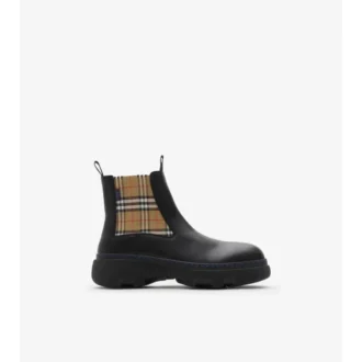 Botas Chelsea bajas de cuero tipo creeper