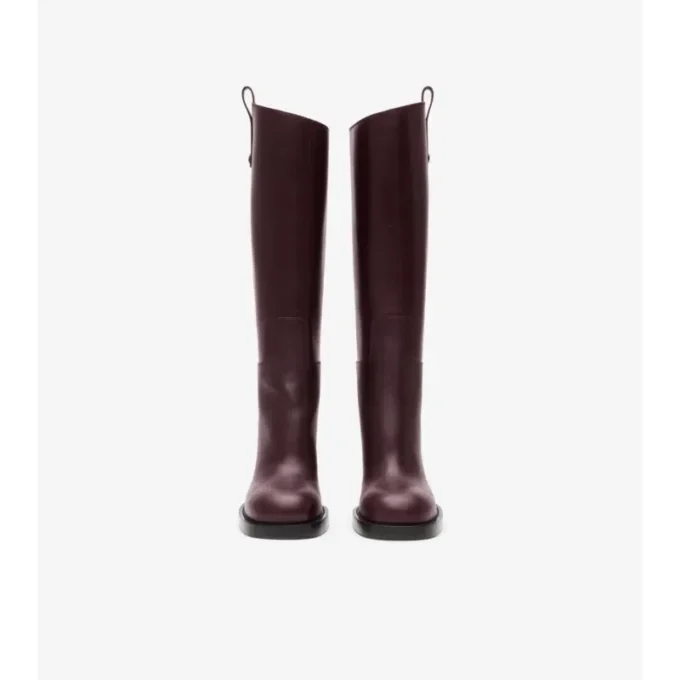 Botas de tacón Cavalier de piel Botas de tacón Cavalier de piel