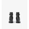 Botas de tacón con estampado de cuadros y cuero Botas de tacón con estampado de cuadros y cuero