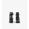 Botas de tacón con estampado de cuadros y cuero Botas de tacón con estampado de cuadros y cuero