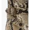 Botas Ledger de piel con estampado de pitón Botas Ledger de piel con estampado de pitón