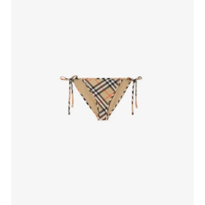 Braguitas de bikini con estampado de cuadros