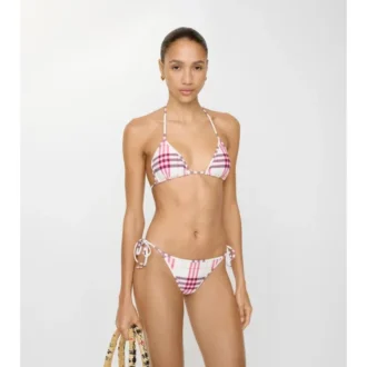 Braguitas de bikini con estampado de cuadros